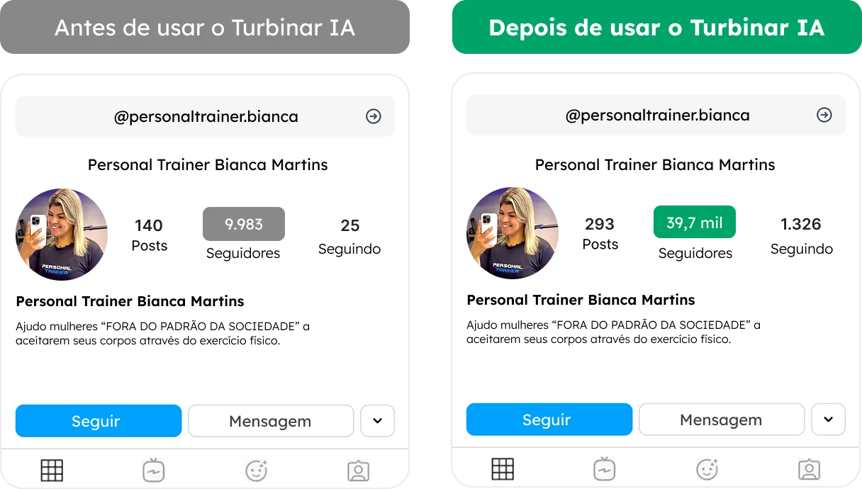 Personal Trainer Bianca Martins - turbinar-consiga-seguidores-reais-no-instagram-usando-ia